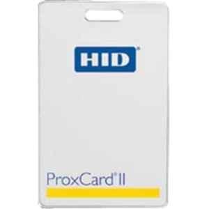 HID Prox Card II PVC Matte White Proximity Access Card with Peel Off Shelf Adhesive Front, 1326LMSMV