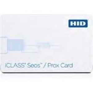 HID iCLASS 8kb Seos + Prox Programmed Smart Card, 5106RGGMNM